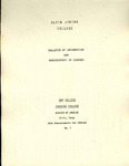 Catalog 1958-1959 by Alvin Community College Registrar